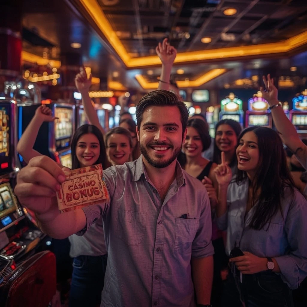 una persona con un bonus del casinò WINKBET CASINO